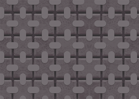 Square Tab Plaid Mural - Graphite - Sample