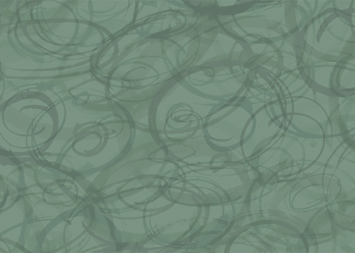 Sumi-e Circles Mural - Kaffir Lime Green
