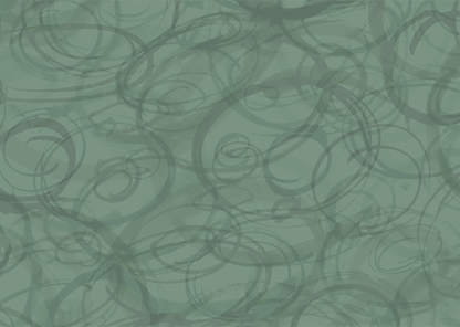 Sumi-e Circles Mural - Kaffir Lime Green
