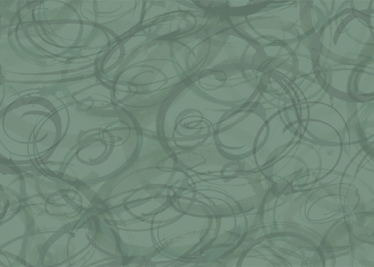 Sumi-e Circles Mural - Kaffir Lime Green