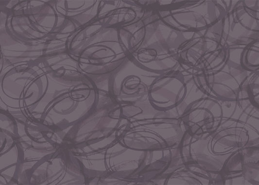 Sumi-e Circles Mural - Plum Brown
