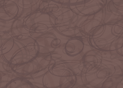 Sumi-e Circles Mural - Saddle Brown
