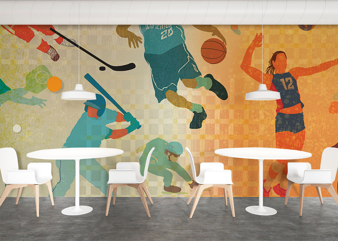 Sports Potpourri Mural - Multicolor