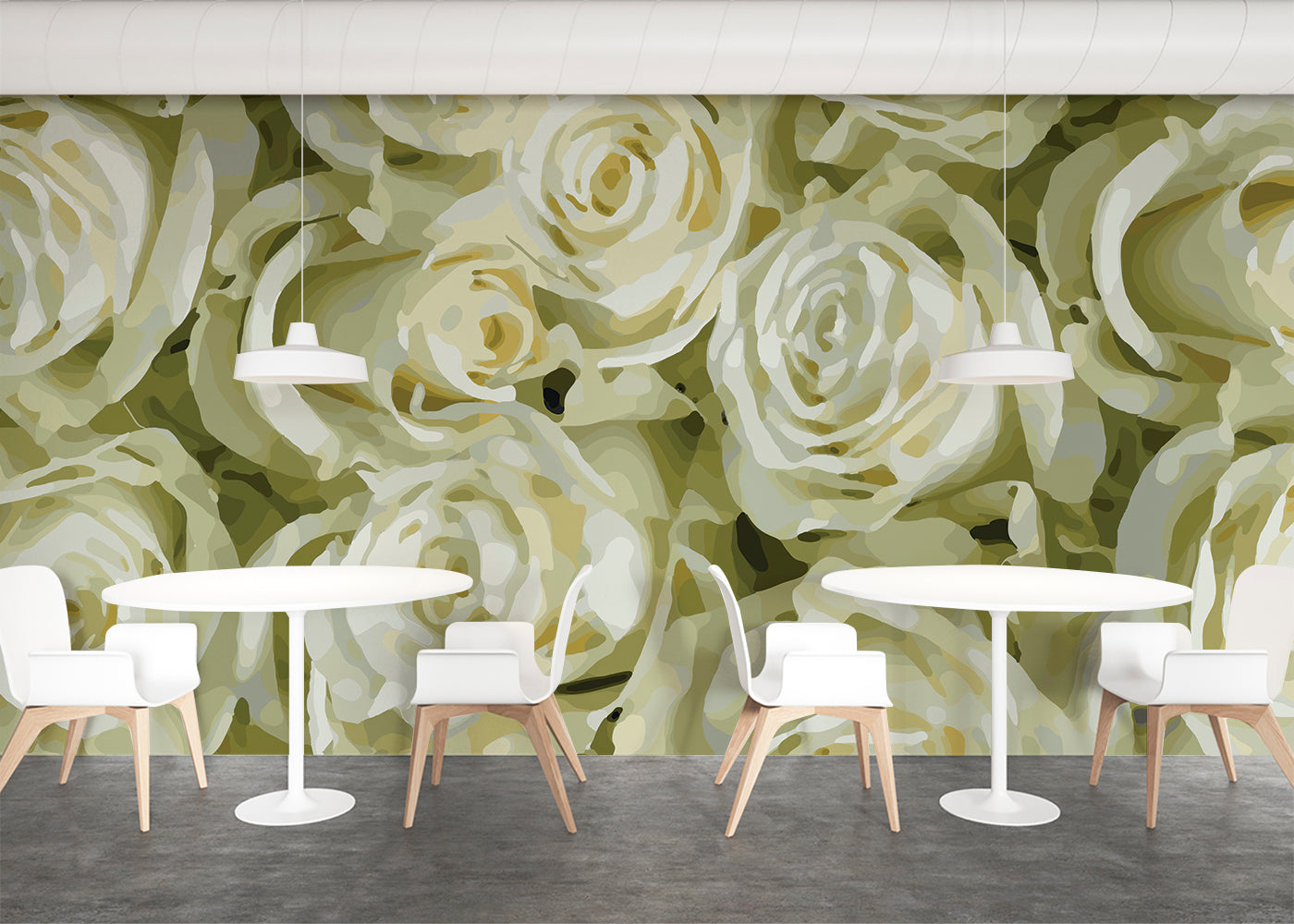 For the Roses Mural - Ochre Blush