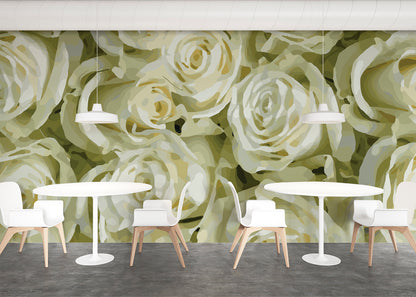 For the Roses Mural - Ochre Blush