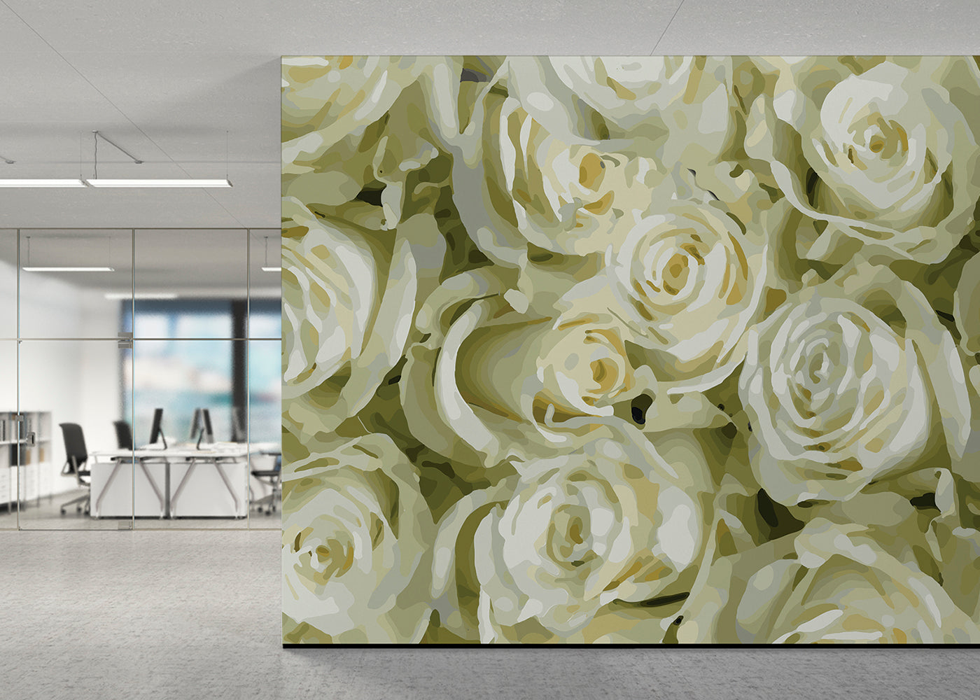 For the Roses Mural - Ochre Blush