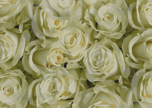 For the Roses Mural - Yellow Blush