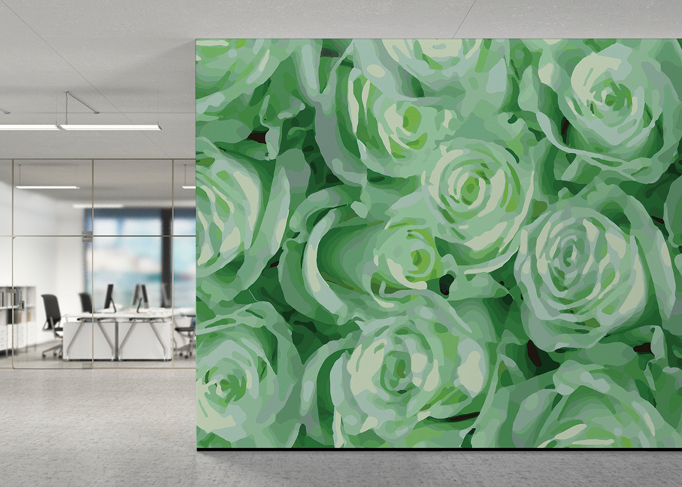 For the Roses Mural - Garden Blush