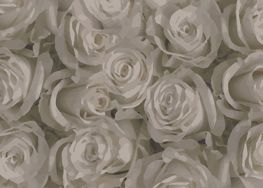 For the Roses Mural - Soft Gray Blush