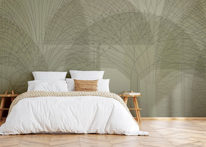 Bare Trees Mural - Warm Neutral