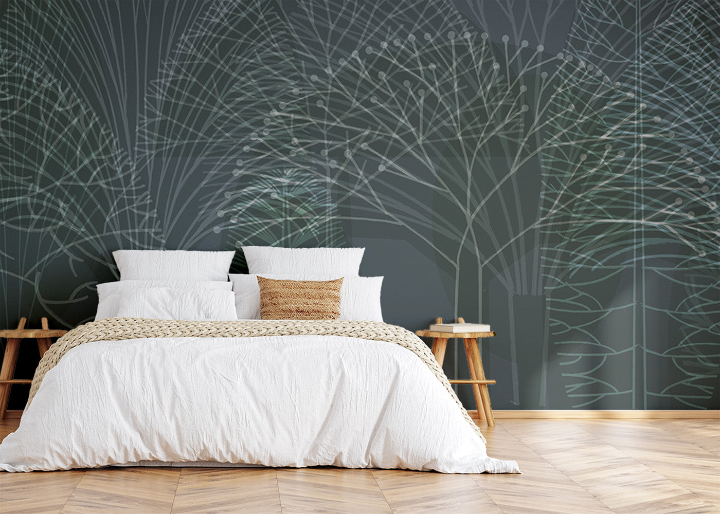Bare Trees Mural - Diazo Tint