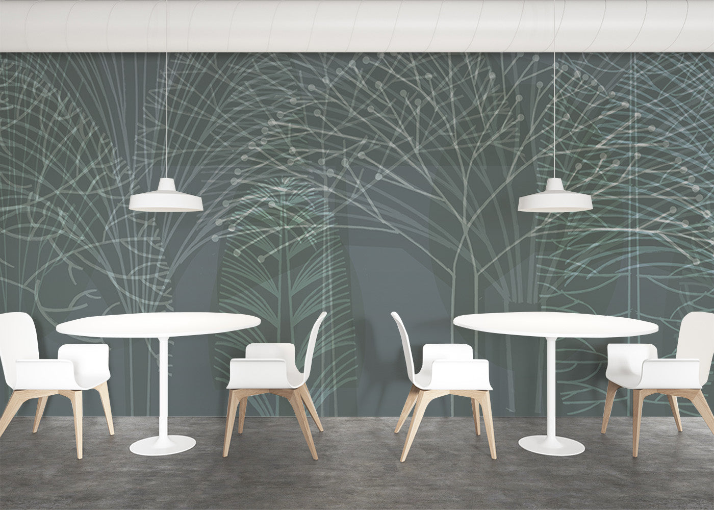 Bare Trees Mural - Diazo Tint