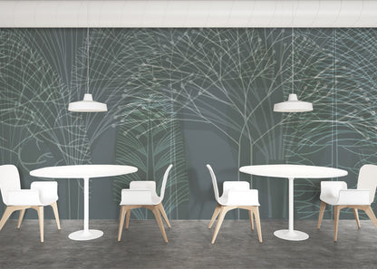 Bare Trees Mural - Diazo Tint