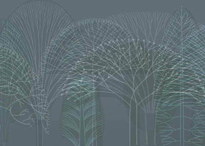 Bare Trees Mural - Diazo Tint