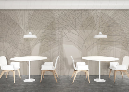 Bare Trees Mural - Neutral