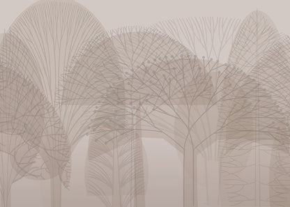 Bare Trees Mural - Neutral