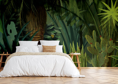 Jungle Fantasy Mural - Green