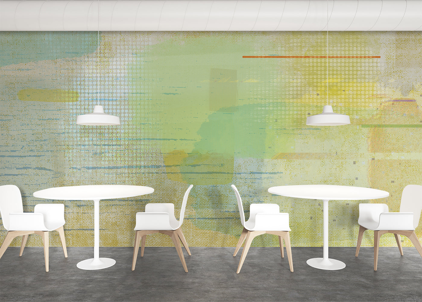 Aged Linen Mural - Gold