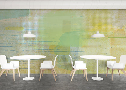 Aged Linen Mural - Gold