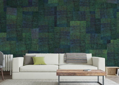 Loosely Woven Mural - Delphinium