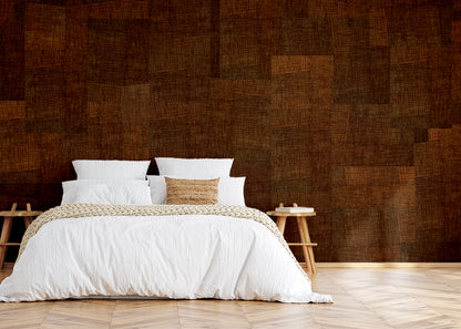 Loosely Woven Mural - Burnt Orange
