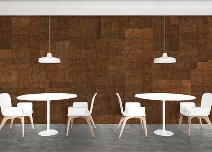 Loosely Woven Mural - Burnt Orange
