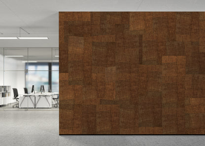 Loosely Woven Mural - Burnt Orange