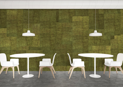Loosely Woven Mural - Bright Straw