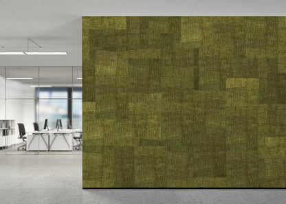 Loosely Woven Mural - Bright Straw