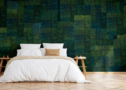 Loosely Woven Mural - Garden Shade