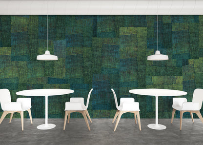 Loosely Woven Mural - Garden Shade