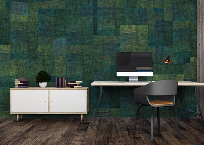 Loosely Woven Mural - Garden Shade