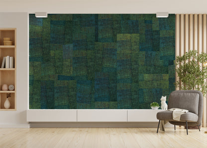 Loosely Woven Mural - Garden Shade