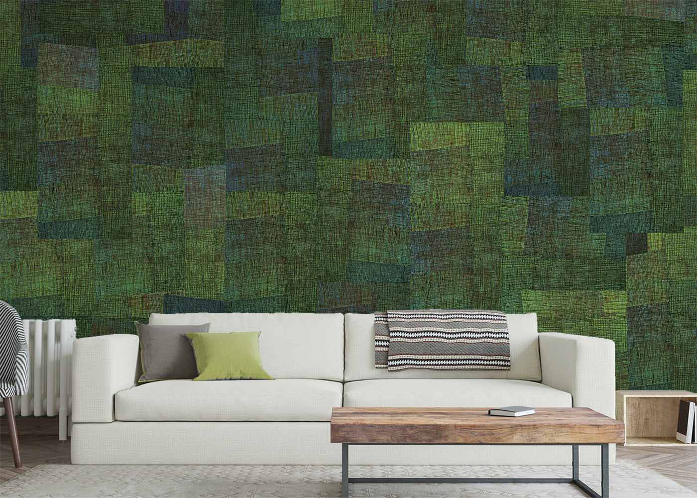 Loosely Woven Mural - Rice Paddy