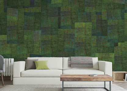 Loosely Woven Mural - Rice Paddy
