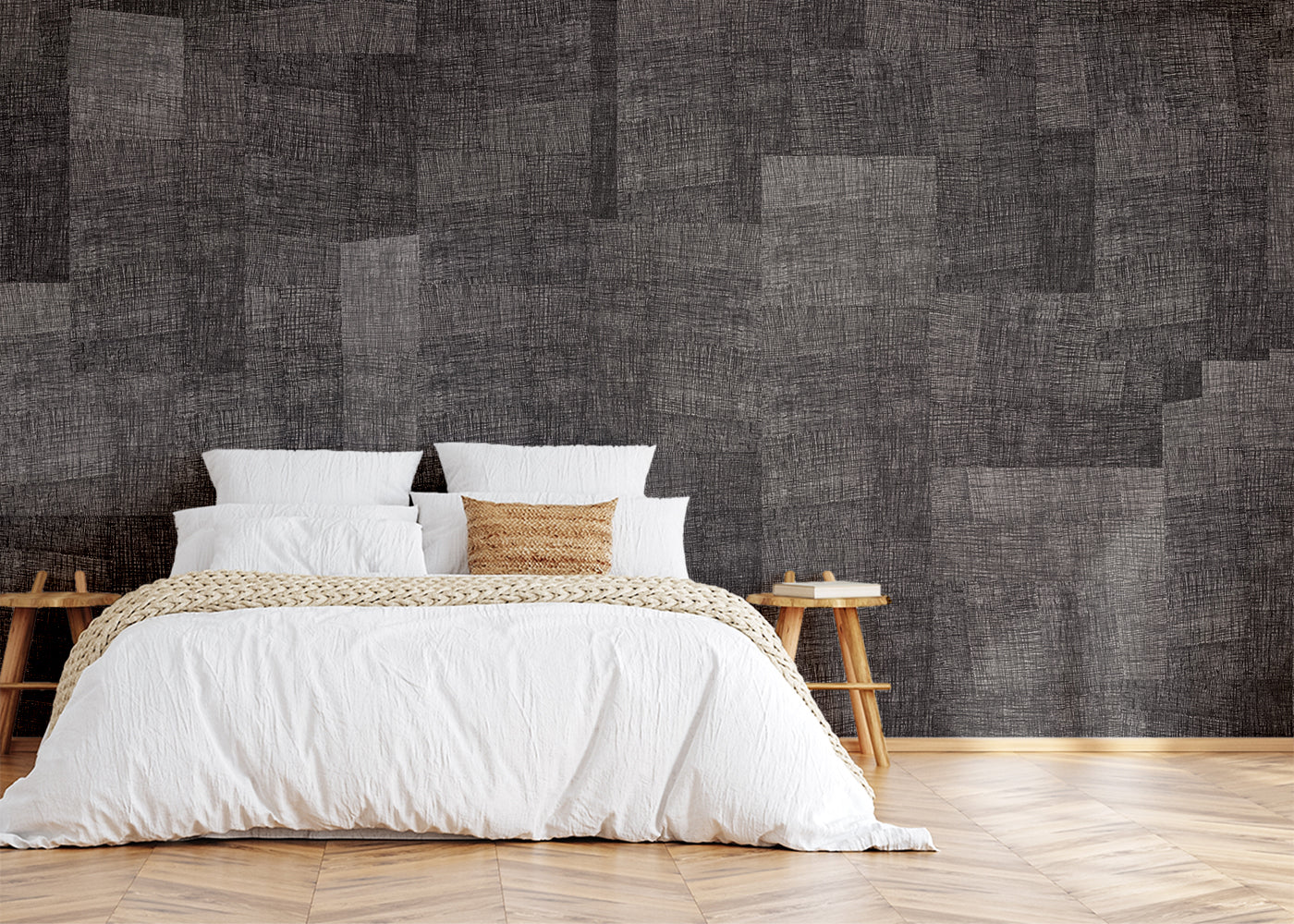 Loosely Woven Mural - Crow Quill