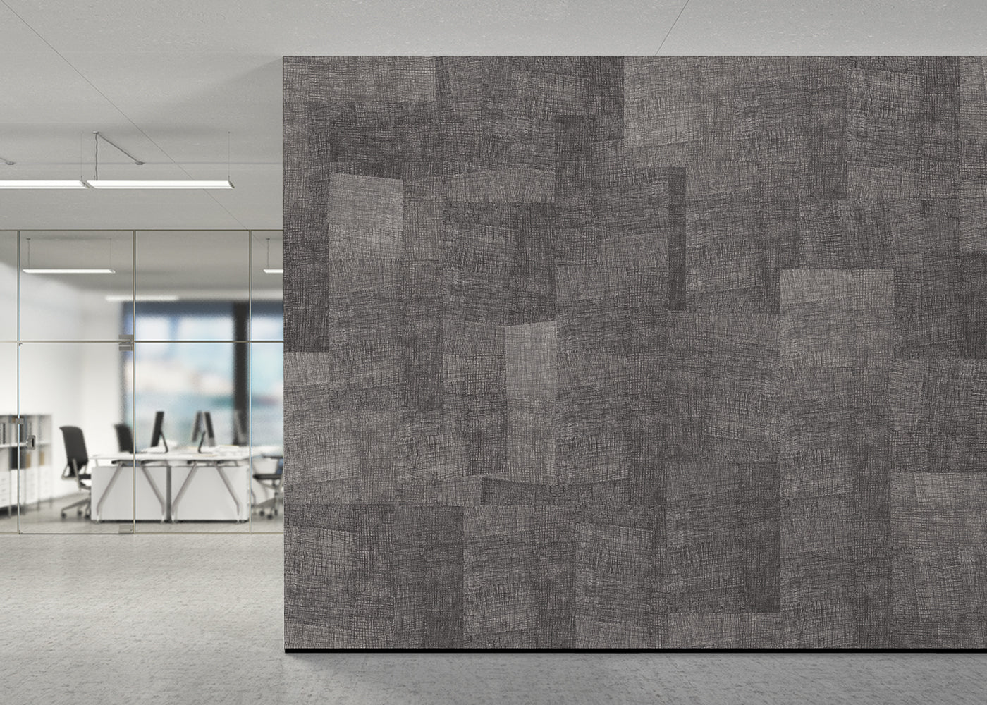 Loosely Woven Mural - Crow Quill