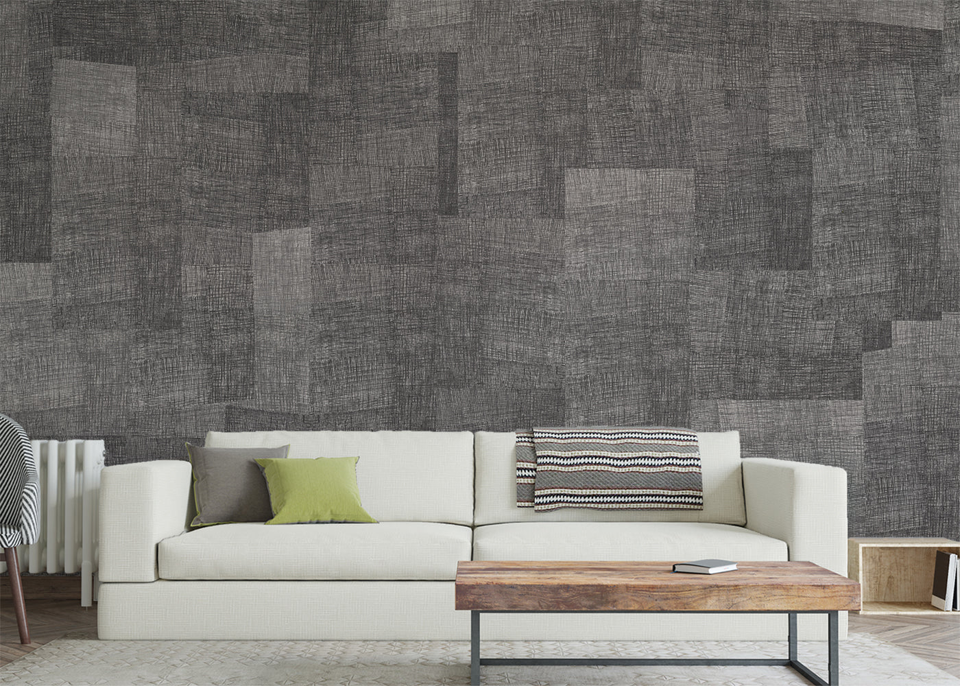 Loosely Woven Mural - Crow Quill