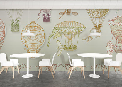 Hot Air Balloon Mural - Color Maximal
