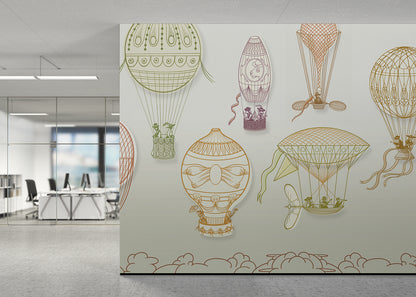 Hot Air Balloon Mural - Color Maximal