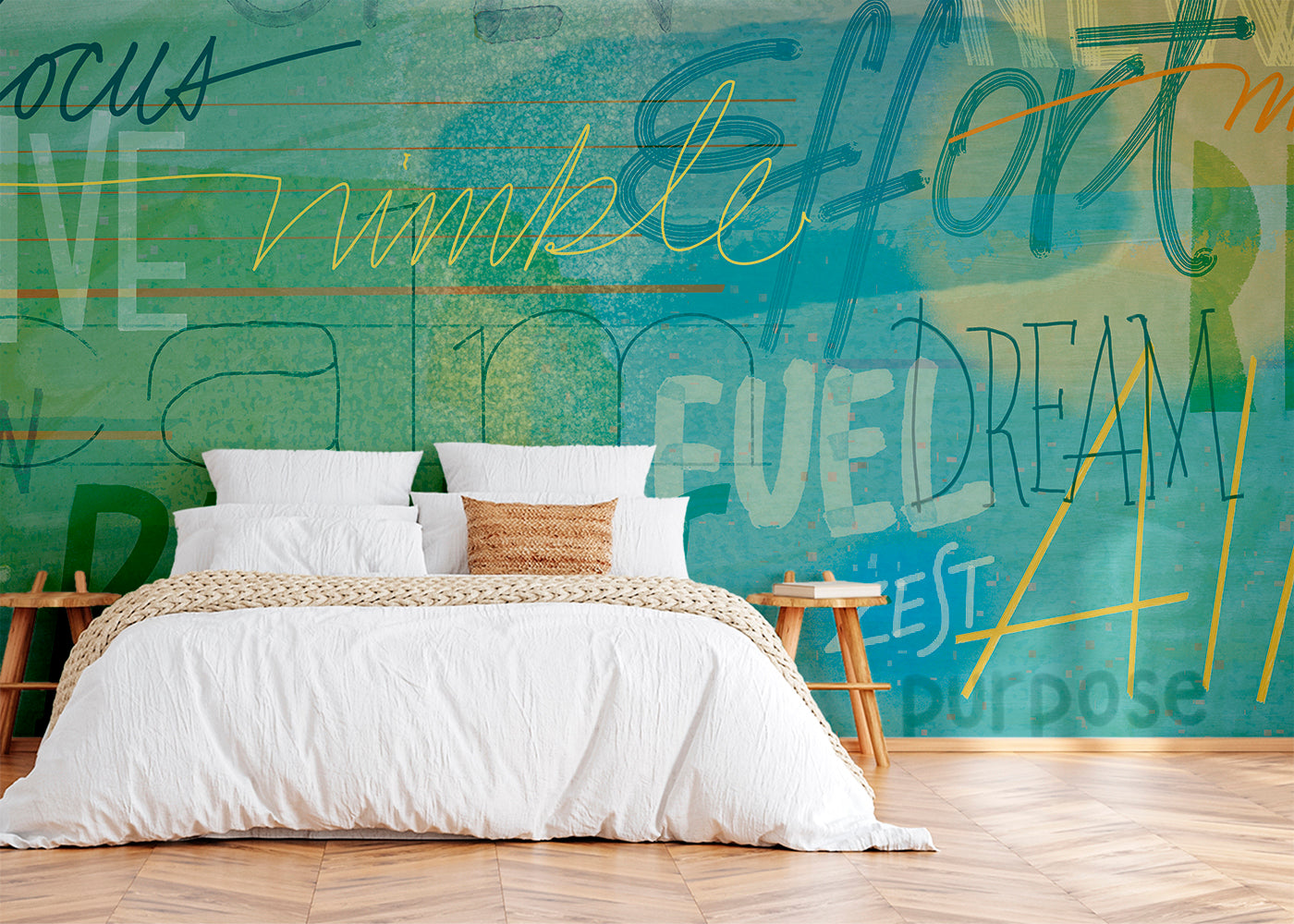 Positivo Mural - Blue