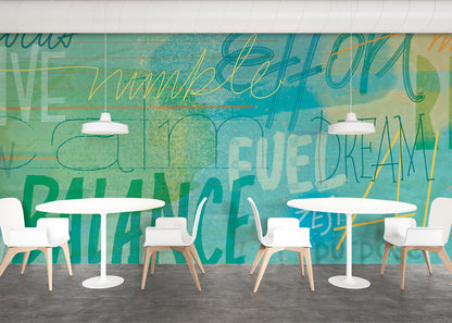 Positivo Mural - Blue