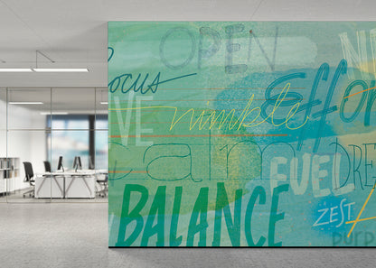 Positivo Mural - Blue