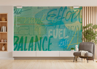 Positivo Mural - Blue