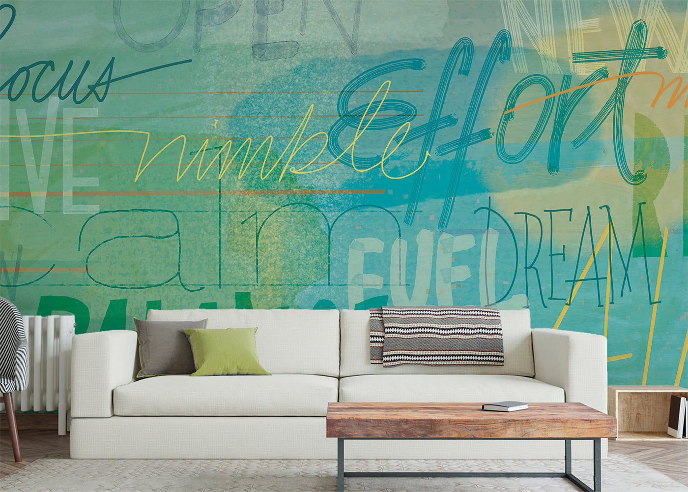 Positivo Mural - Blue