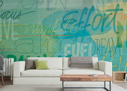Positivo Mural - Blue