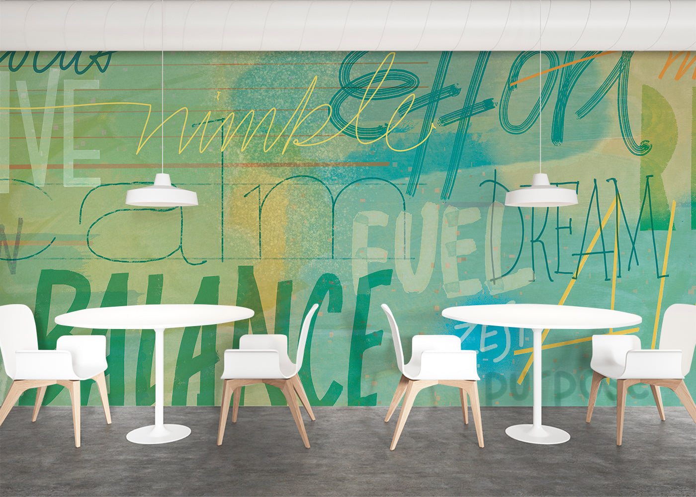Positivo Mural - Yellow