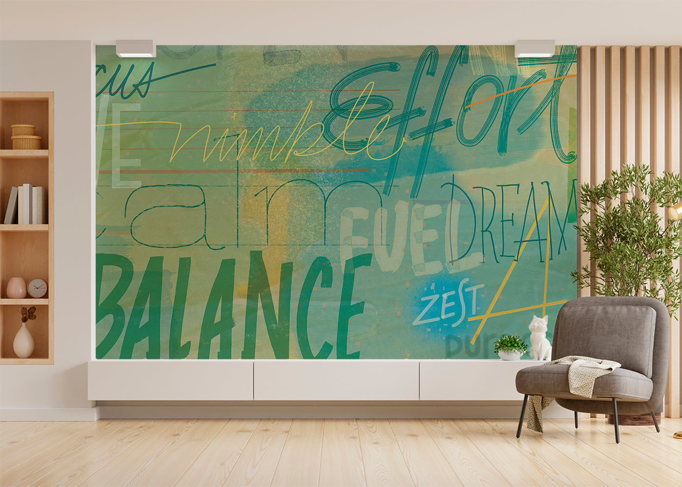 Positivo Mural - Yellow