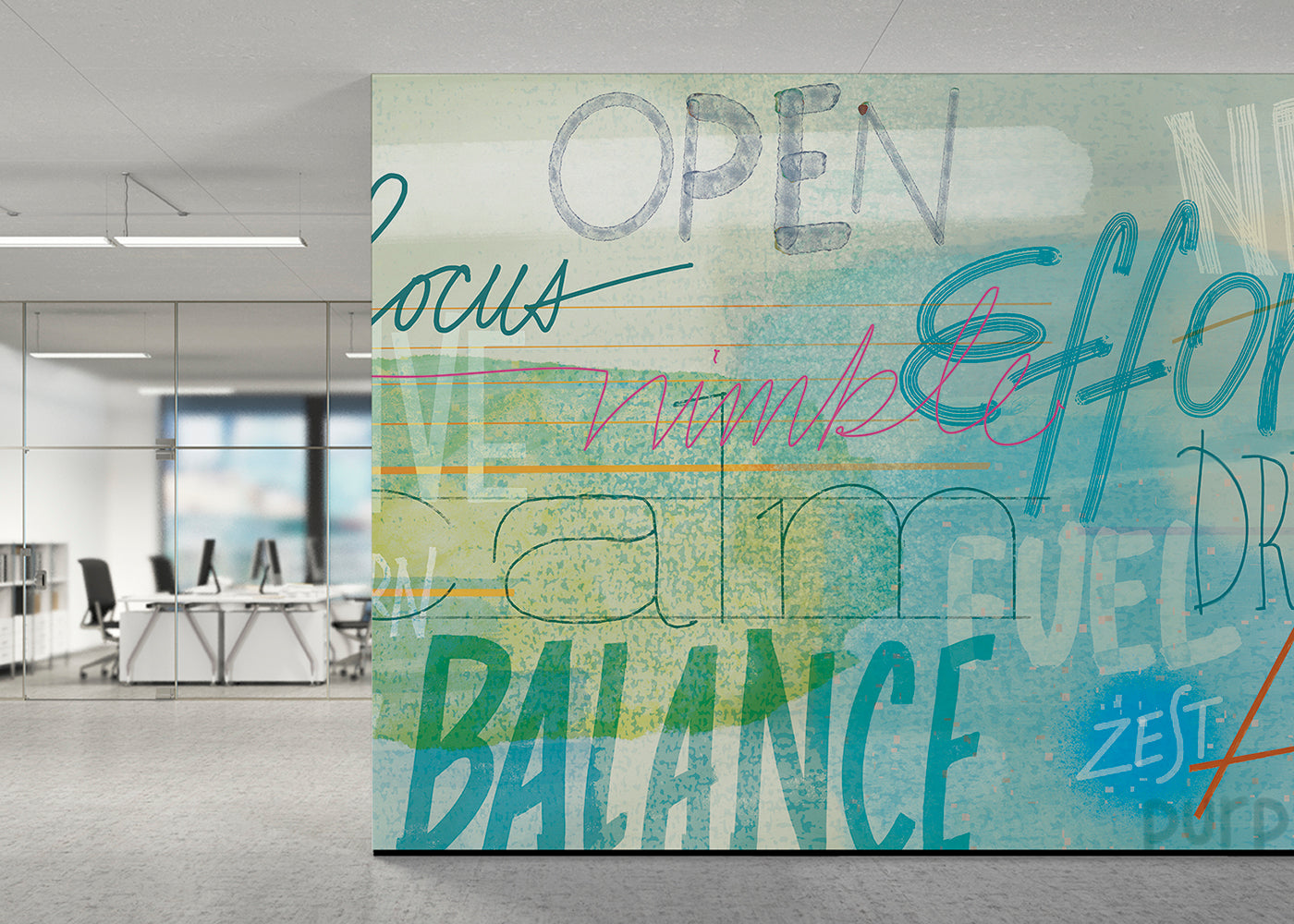Positivo Mural - Bleached Out