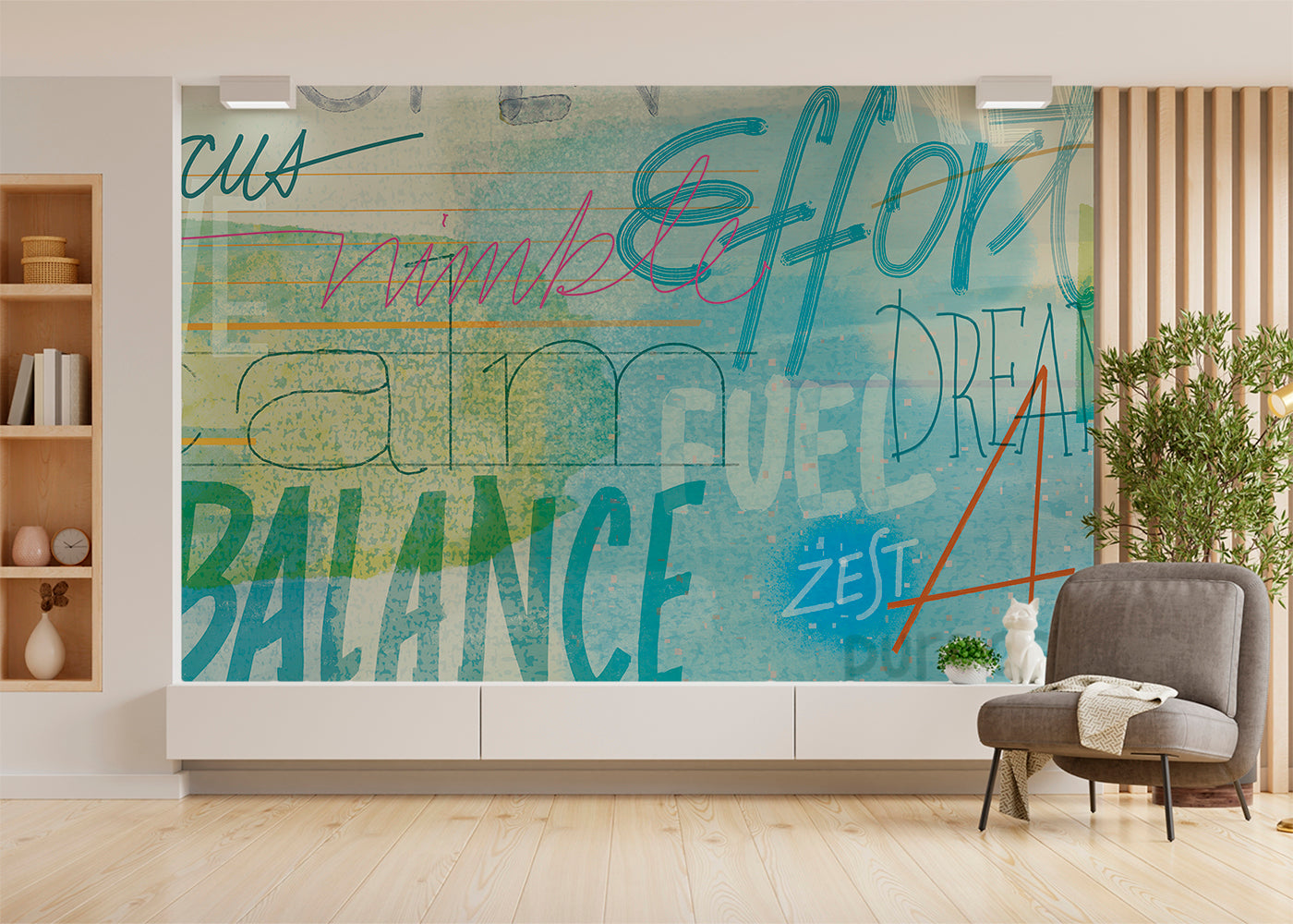 Positivo Mural - Bleached Out